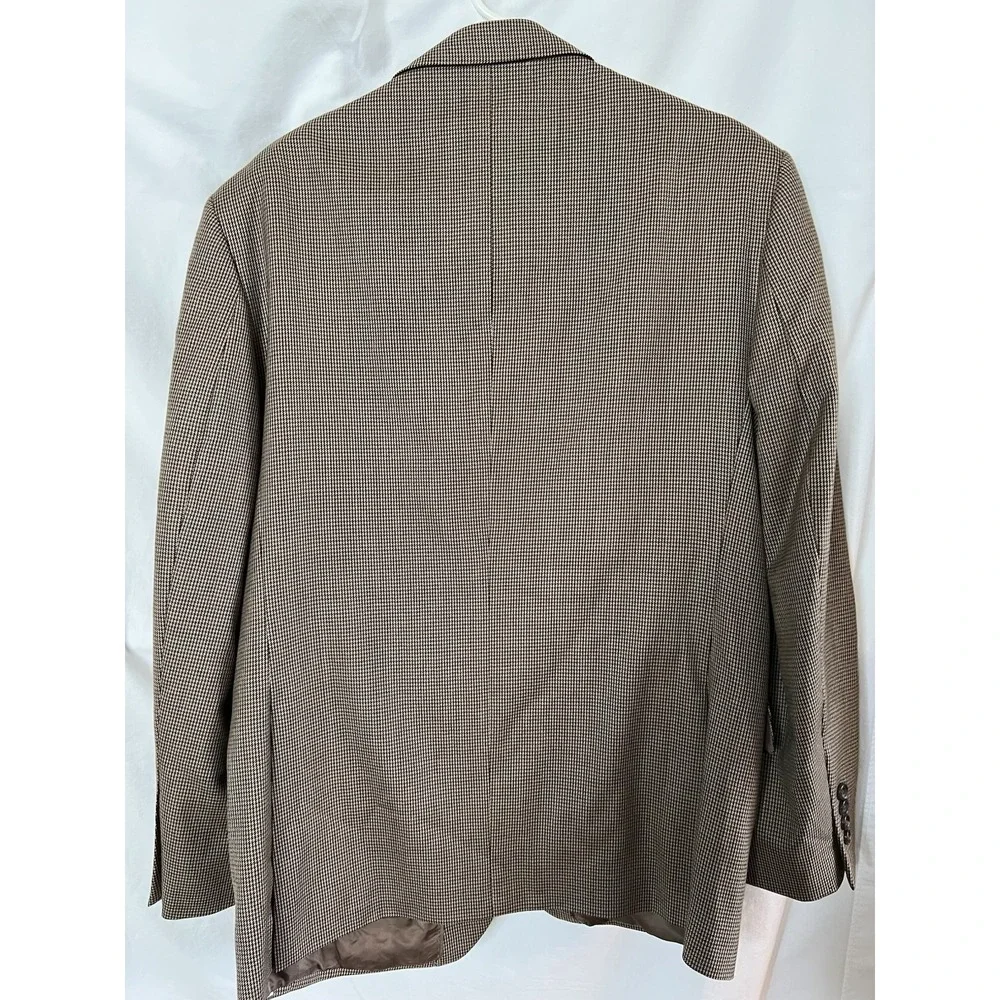 Jos A‎ Banks Brown and Tan Suit Jacket/ Sport Coat Men's Reg 42